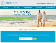 Tablet Screenshot of metcare.com